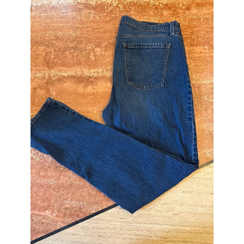 Tall Old Navy Mid-Rise Wow Boyfriend Straight Jeans 32” Inseam Dark Wash 14T EUC